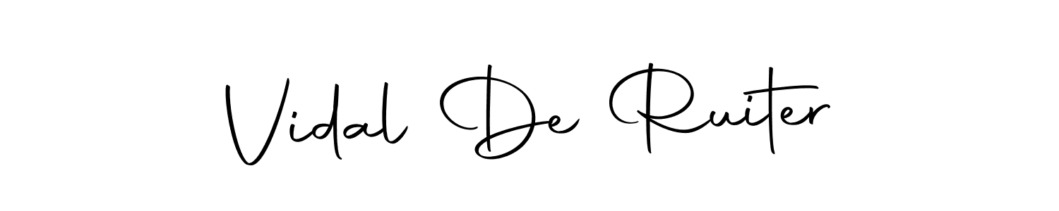 The best way (Autography-DOLnW) to make a short signature is to pick only two or three words in your name. The name Vidal De Ruiter include a total of six letters. For converting this name. Vidal De Ruiter signature style 10 images and pictures png