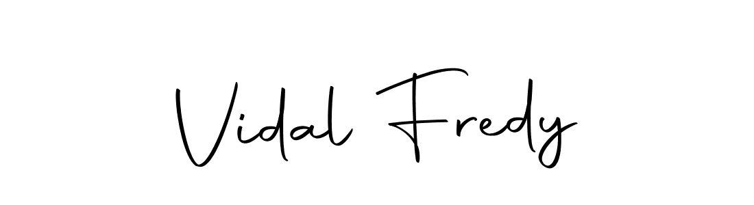 Also we have Vidal Fredy name is the best signature style. Create professional handwritten signature collection using Autography-DOLnW autograph style. Vidal Fredy signature style 10 images and pictures png