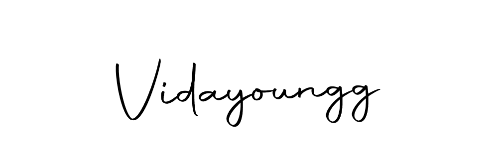 You should practise on your own different ways (Autography-DOLnW) to write your name (Vidayoungg) in signature. don't let someone else do it for you. Vidayoungg signature style 10 images and pictures png
