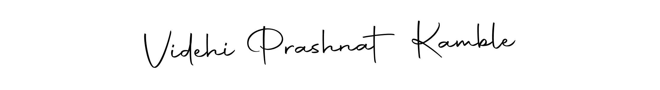 Create a beautiful signature design for name Videhi Prashnat Kamble. With this signature (Autography-DOLnW) fonts, you can make a handwritten signature for free. Videhi Prashnat Kamble signature style 10 images and pictures png
