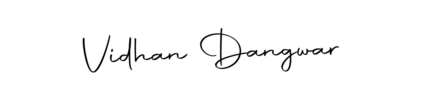 How to make Vidhan Dangwar name signature. Use Autography-DOLnW style for creating short signs online. This is the latest handwritten sign. Vidhan Dangwar signature style 10 images and pictures png
