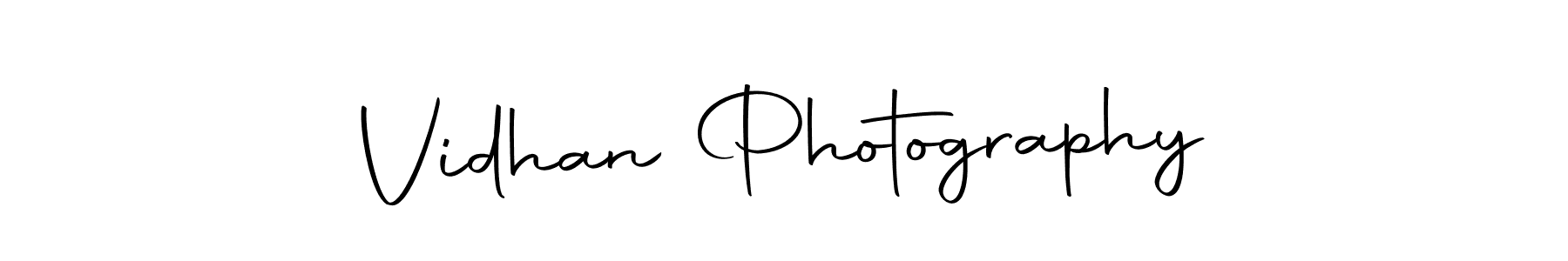 How to make Vidhan Photography name signature. Use Autography-DOLnW style for creating short signs online. This is the latest handwritten sign. Vidhan Photography signature style 10 images and pictures png