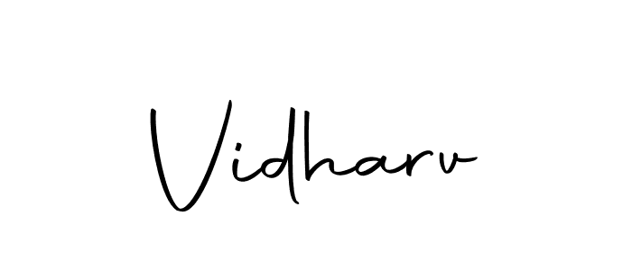 You can use this online signature creator to create a handwritten signature for the name Vidharv. This is the best online autograph maker. Vidharv signature style 10 images and pictures png