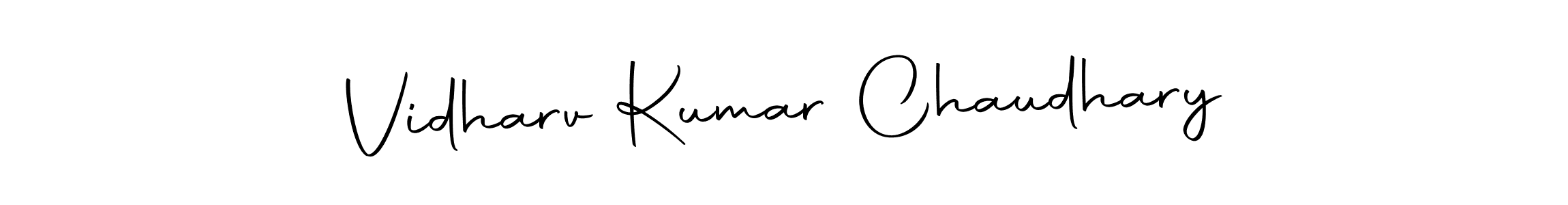 The best way (Autography-DOLnW) to make a short signature is to pick only two or three words in your name. The name Vidharv Kumar Chaudhary include a total of six letters. For converting this name. Vidharv Kumar Chaudhary signature style 10 images and pictures png