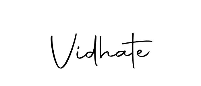 Use a signature maker to create a handwritten signature online. With this signature software, you can design (Autography-DOLnW) your own signature for name Vidhate. Vidhate signature style 10 images and pictures png