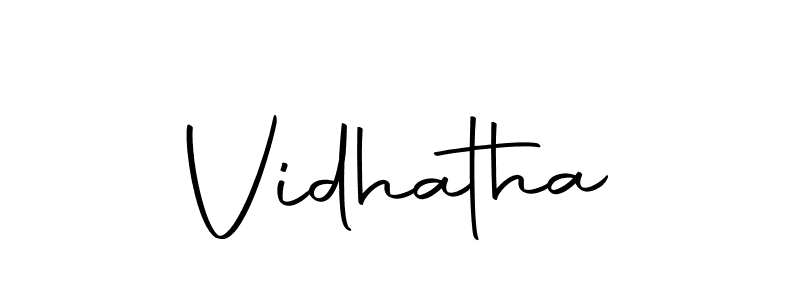 Make a beautiful signature design for name Vidhatha. With this signature (Autography-DOLnW) style, you can create a handwritten signature for free. Vidhatha signature style 10 images and pictures png