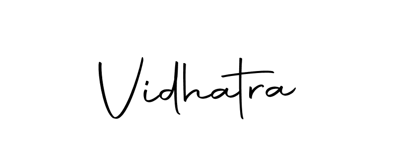You can use this online signature creator to create a handwritten signature for the name Vidhatra. This is the best online autograph maker. Vidhatra signature style 10 images and pictures png