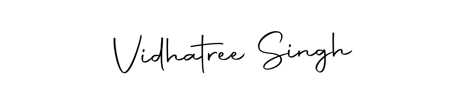 Make a beautiful signature design for name Vidhatree Singh. With this signature (Autography-DOLnW) style, you can create a handwritten signature for free. Vidhatree Singh signature style 10 images and pictures png