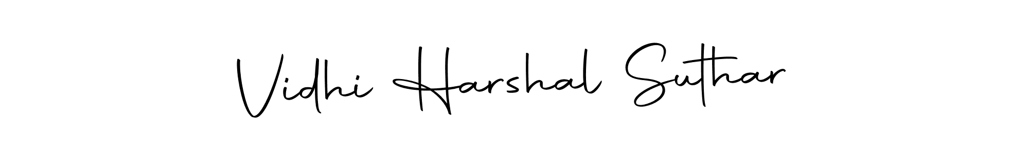 It looks lik you need a new signature style for name Vidhi Harshal Suthar. Design unique handwritten (Autography-DOLnW) signature with our free signature maker in just a few clicks. Vidhi Harshal Suthar signature style 10 images and pictures png