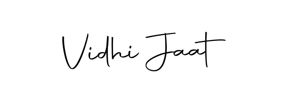 The best way (Autography-DOLnW) to make a short signature is to pick only two or three words in your name. The name Vidhi Jaat include a total of six letters. For converting this name. Vidhi Jaat signature style 10 images and pictures png