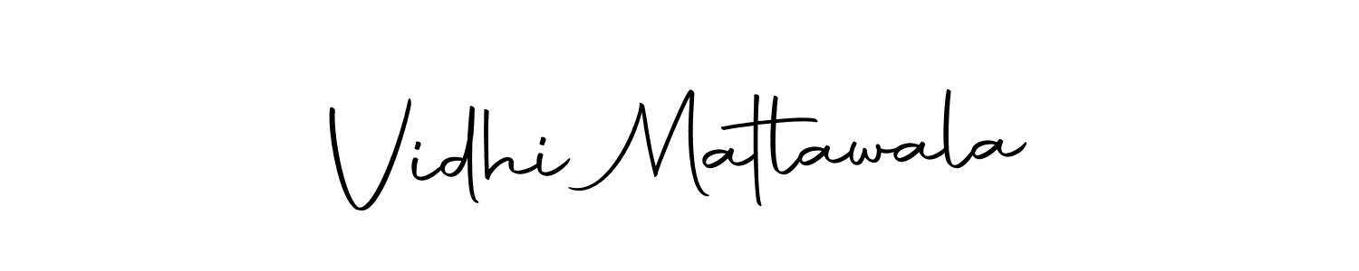 Design your own signature with our free online signature maker. With this signature software, you can create a handwritten (Autography-DOLnW) signature for name Vidhi Matlawala. Vidhi Matlawala signature style 10 images and pictures png