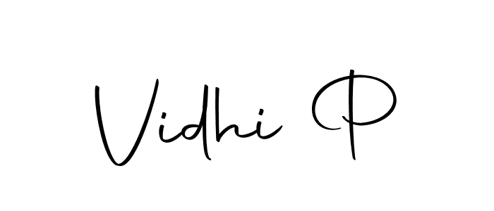 It looks lik you need a new signature style for name Vidhi P. Design unique handwritten (Autography-DOLnW) signature with our free signature maker in just a few clicks. Vidhi P signature style 10 images and pictures png