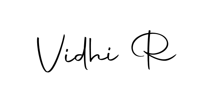 This is the best signature style for the Vidhi R name. Also you like these signature font (Autography-DOLnW). Mix name signature. Vidhi R signature style 10 images and pictures png