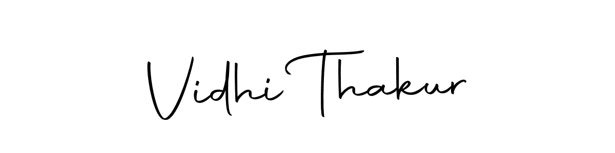 Create a beautiful signature design for name Vidhi Thakur. With this signature (Autography-DOLnW) fonts, you can make a handwritten signature for free. Vidhi Thakur signature style 10 images and pictures png