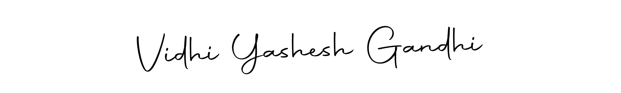 Once you've used our free online signature maker to create your best signature Autography-DOLnW style, it's time to enjoy all of the benefits that Vidhi Yashesh Gandhi name signing documents. Vidhi Yashesh Gandhi signature style 10 images and pictures png