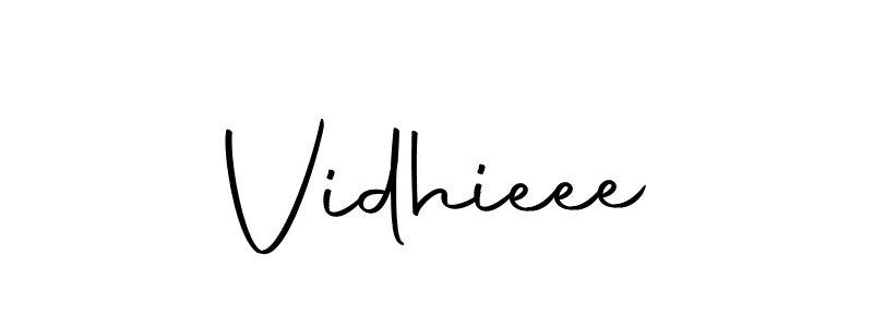 Make a beautiful signature design for name Vidhieee. Use this online signature maker to create a handwritten signature for free. Vidhieee signature style 10 images and pictures png