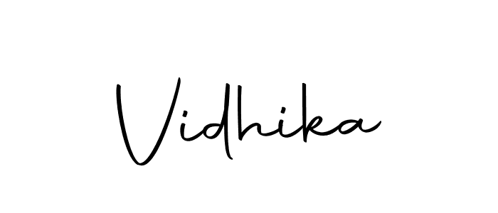 Use a signature maker to create a handwritten signature online. With this signature software, you can design (Autography-DOLnW) your own signature for name Vidhika. Vidhika signature style 10 images and pictures png