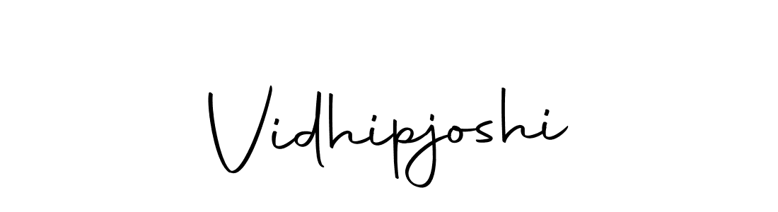 Make a beautiful signature design for name Vidhipjoshi. With this signature (Autography-DOLnW) style, you can create a handwritten signature for free. Vidhipjoshi signature style 10 images and pictures png