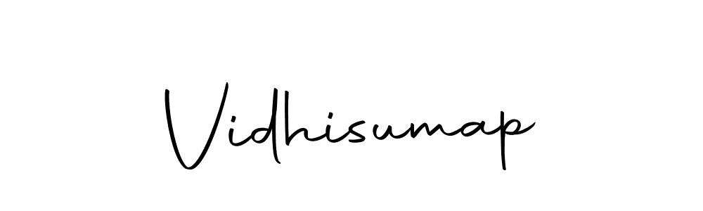 You can use this online signature creator to create a handwritten signature for the name Vidhisumap. This is the best online autograph maker. Vidhisumap signature style 10 images and pictures png
