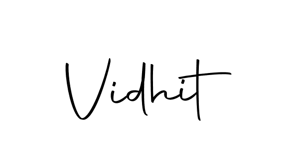 How to make Vidhit signature? Autography-DOLnW is a professional autograph style. Create handwritten signature for Vidhit name. Vidhit signature style 10 images and pictures png