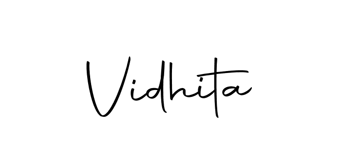 How to make Vidhita name signature. Use Autography-DOLnW style for creating short signs online. This is the latest handwritten sign. Vidhita signature style 10 images and pictures png