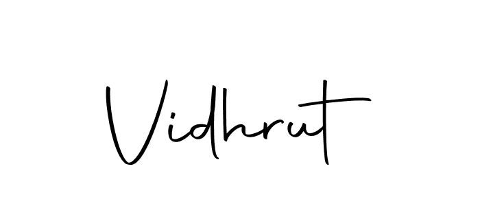 Autography-DOLnW is a professional signature style that is perfect for those who want to add a touch of class to their signature. It is also a great choice for those who want to make their signature more unique. Get Vidhrut name to fancy signature for free. Vidhrut signature style 10 images and pictures png