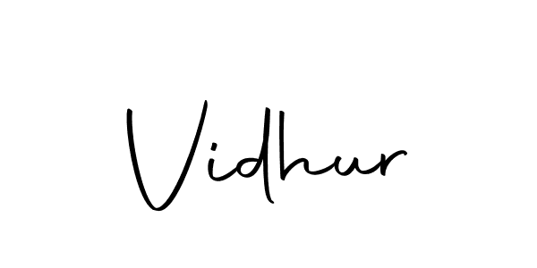 Vidhur stylish signature style. Best Handwritten Sign (Autography-DOLnW) for my name. Handwritten Signature Collection Ideas for my name Vidhur. Vidhur signature style 10 images and pictures png