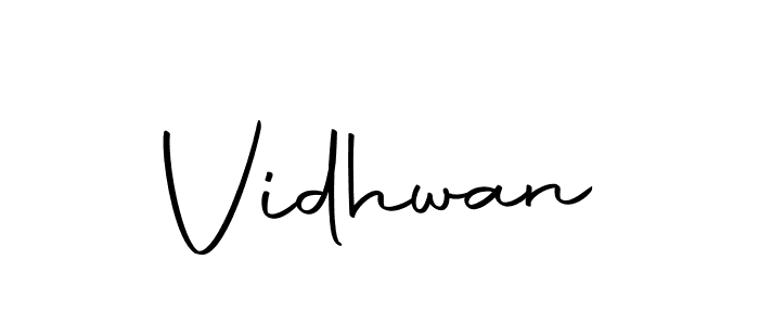 Make a beautiful signature design for name Vidhwan. Use this online signature maker to create a handwritten signature for free. Vidhwan signature style 10 images and pictures png