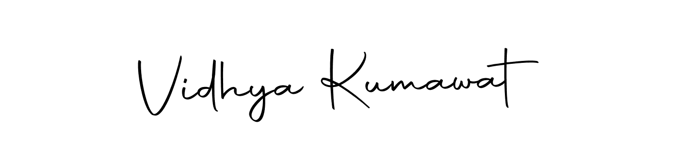 Make a beautiful signature design for name Vidhya Kumawat. With this signature (Autography-DOLnW) style, you can create a handwritten signature for free. Vidhya Kumawat signature style 10 images and pictures png