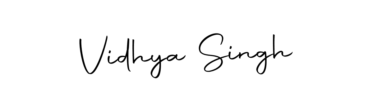 Make a beautiful signature design for name Vidhya Singh. Use this online signature maker to create a handwritten signature for free. Vidhya Singh signature style 10 images and pictures png