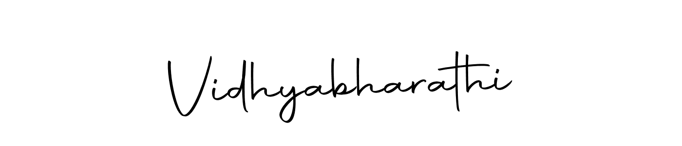 Use a signature maker to create a handwritten signature online. With this signature software, you can design (Autography-DOLnW) your own signature for name Vidhyabharathi. Vidhyabharathi signature style 10 images and pictures png