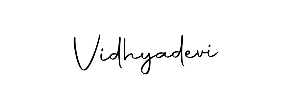 Vidhyadevi stylish signature style. Best Handwritten Sign (Autography-DOLnW) for my name. Handwritten Signature Collection Ideas for my name Vidhyadevi. Vidhyadevi signature style 10 images and pictures png