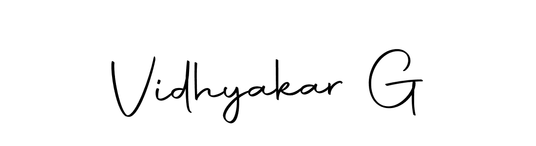Also we have Vidhyakar G name is the best signature style. Create professional handwritten signature collection using Autography-DOLnW autograph style. Vidhyakar G signature style 10 images and pictures png