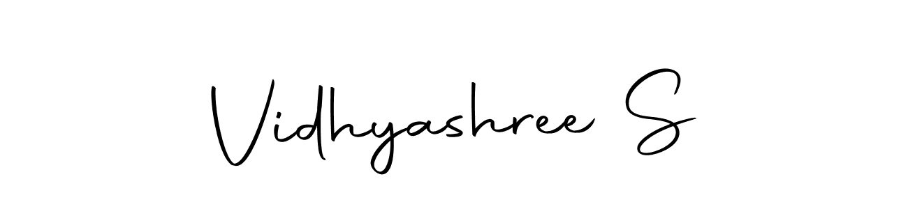 How to make Vidhyashree S signature? Autography-DOLnW is a professional autograph style. Create handwritten signature for Vidhyashree S name. Vidhyashree S signature style 10 images and pictures png
