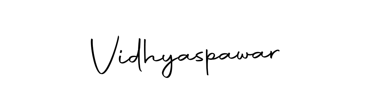 How to make Vidhyaspawar signature? Autography-DOLnW is a professional autograph style. Create handwritten signature for Vidhyaspawar name. Vidhyaspawar signature style 10 images and pictures png