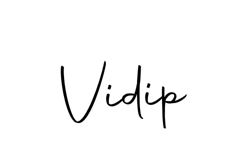 if you are searching for the best signature style for your name Vidip. so please give up your signature search. here we have designed multiple signature styles  using Autography-DOLnW. Vidip signature style 10 images and pictures png