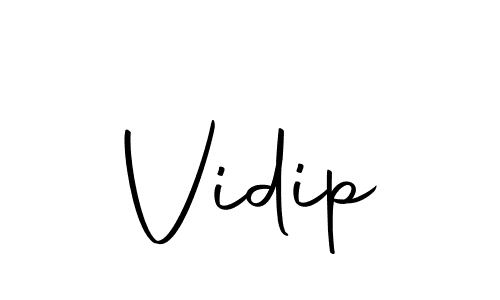 Make a beautiful signature design for name Vidip. With this signature (Autography-DOLnW) style, you can create a handwritten signature for free. Vidip signature style 10 images and pictures png