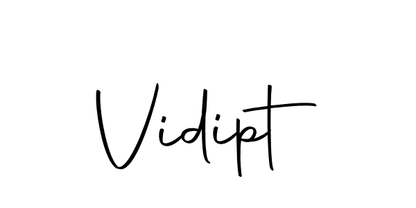 Similarly Autography-DOLnW is the best handwritten signature design. Signature creator online .You can use it as an online autograph creator for name Vidipt. Vidipt signature style 10 images and pictures png