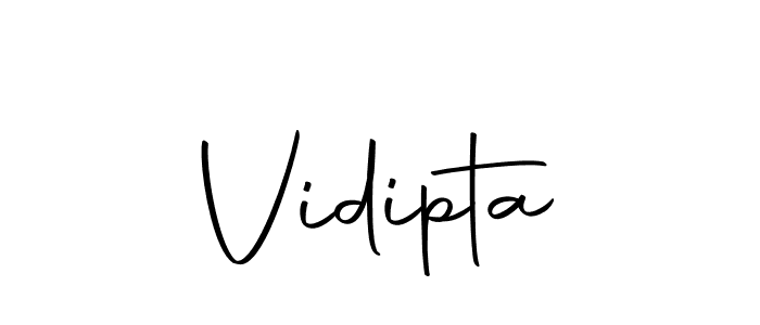 Design your own signature with our free online signature maker. With this signature software, you can create a handwritten (Autography-DOLnW) signature for name Vidipta. Vidipta signature style 10 images and pictures png
