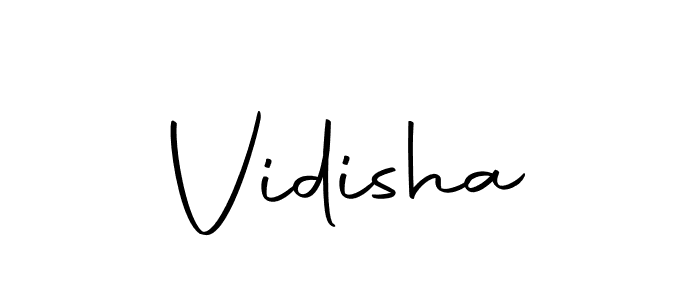 Use a signature maker to create a handwritten signature online. With this signature software, you can design (Autography-DOLnW) your own signature for name Vidisha. Vidisha signature style 10 images and pictures png
