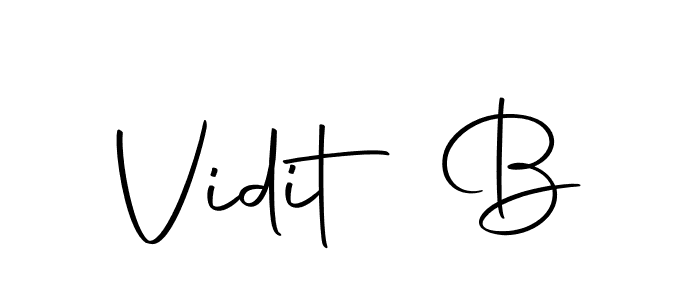 Vidit B stylish signature style. Best Handwritten Sign (Autography-DOLnW) for my name. Handwritten Signature Collection Ideas for my name Vidit B. Vidit B signature style 10 images and pictures png