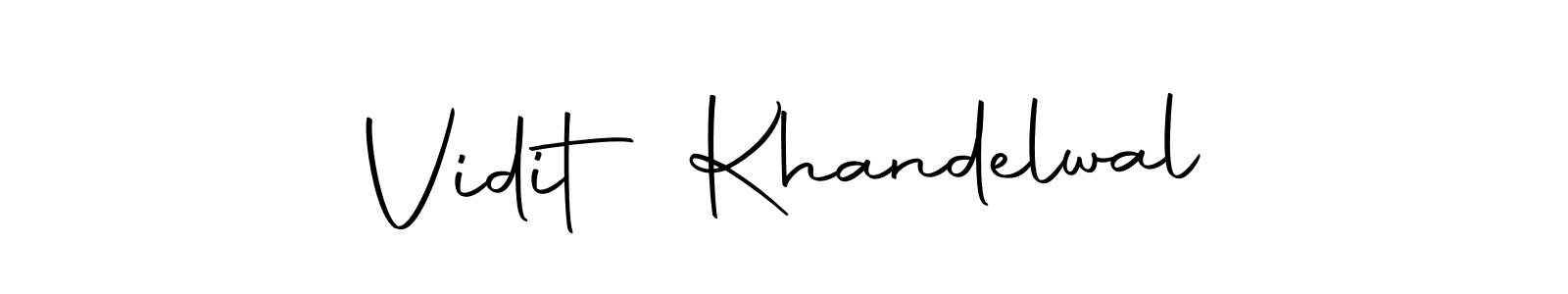 Vidit Khandelwal stylish signature style. Best Handwritten Sign (Autography-DOLnW) for my name. Handwritten Signature Collection Ideas for my name Vidit Khandelwal. Vidit Khandelwal signature style 10 images and pictures png