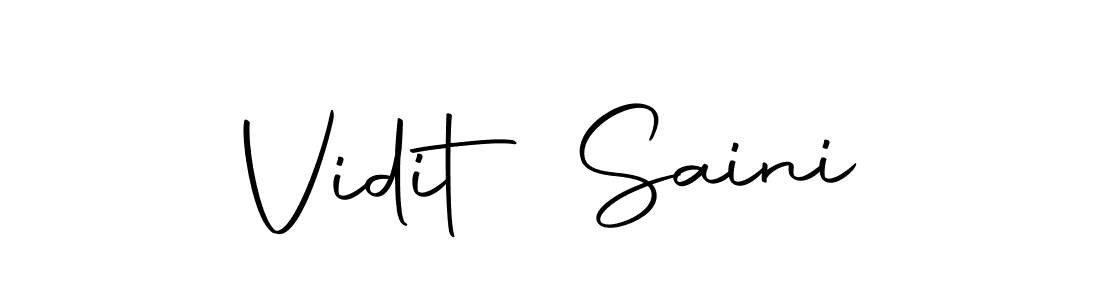 Make a beautiful signature design for name Vidit Saini. With this signature (Autography-DOLnW) style, you can create a handwritten signature for free. Vidit Saini signature style 10 images and pictures png