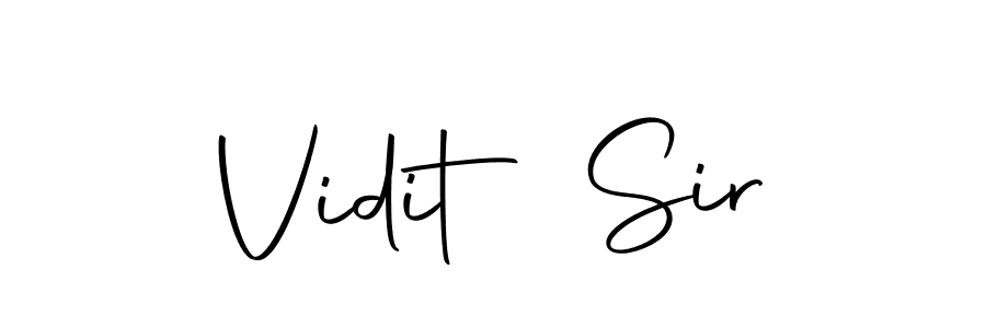 Make a beautiful signature design for name Vidit Sir. Use this online signature maker to create a handwritten signature for free. Vidit Sir signature style 10 images and pictures png