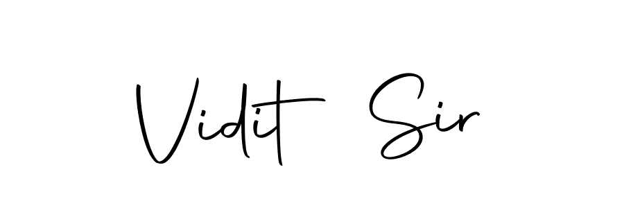 Make a beautiful signature design for name Vidit Sir. Use this online signature maker to create a handwritten signature for free. Vidit Sir signature style 10 images and pictures png