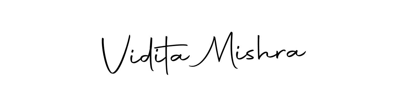 Create a beautiful signature design for name Vidita Mishra. With this signature (Autography-DOLnW) fonts, you can make a handwritten signature for free. Vidita Mishra signature style 10 images and pictures png