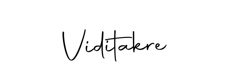 Create a beautiful signature design for name Viditakre. With this signature (Autography-DOLnW) fonts, you can make a handwritten signature for free. Viditakre signature style 10 images and pictures png