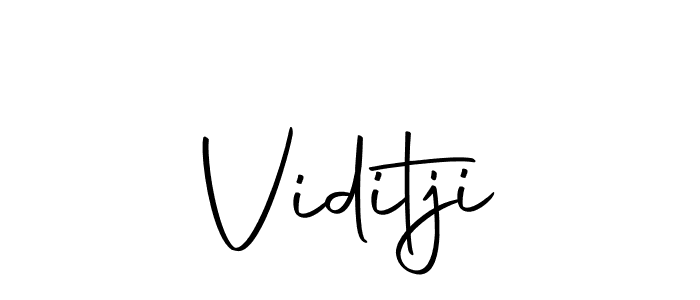 Create a beautiful signature design for name Viditji. With this signature (Autography-DOLnW) fonts, you can make a handwritten signature for free. Viditji signature style 10 images and pictures png