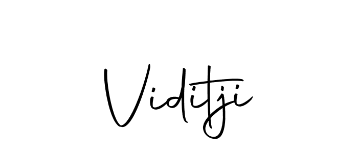 Create a beautiful signature design for name Viditji. With this signature (Autography-DOLnW) fonts, you can make a handwritten signature for free. Viditji signature style 10 images and pictures png