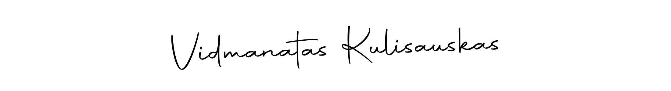 Create a beautiful signature design for name Vidmanatas Kulisauskas. With this signature (Autography-DOLnW) fonts, you can make a handwritten signature for free. Vidmanatas Kulisauskas signature style 10 images and pictures png